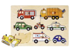 Puzzle - Mijloace de transport din lemn, Goki